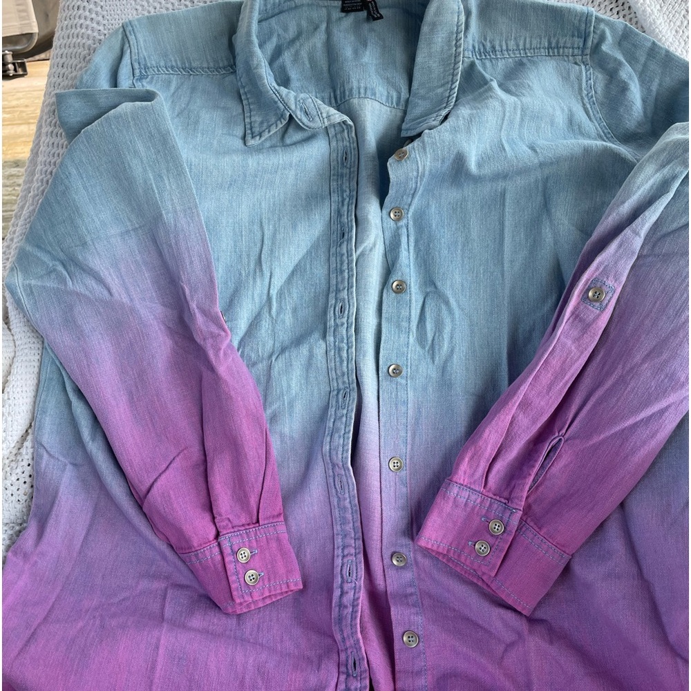 French Dressing Jean shirt ombré